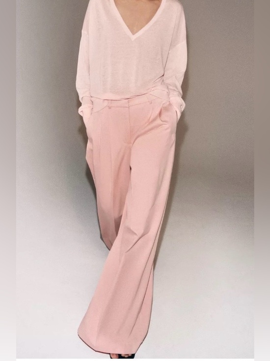 Zara Pants - Zara NWT ZW Collection Pleated Wide Leg Trousers High Rise Tailored Pants
